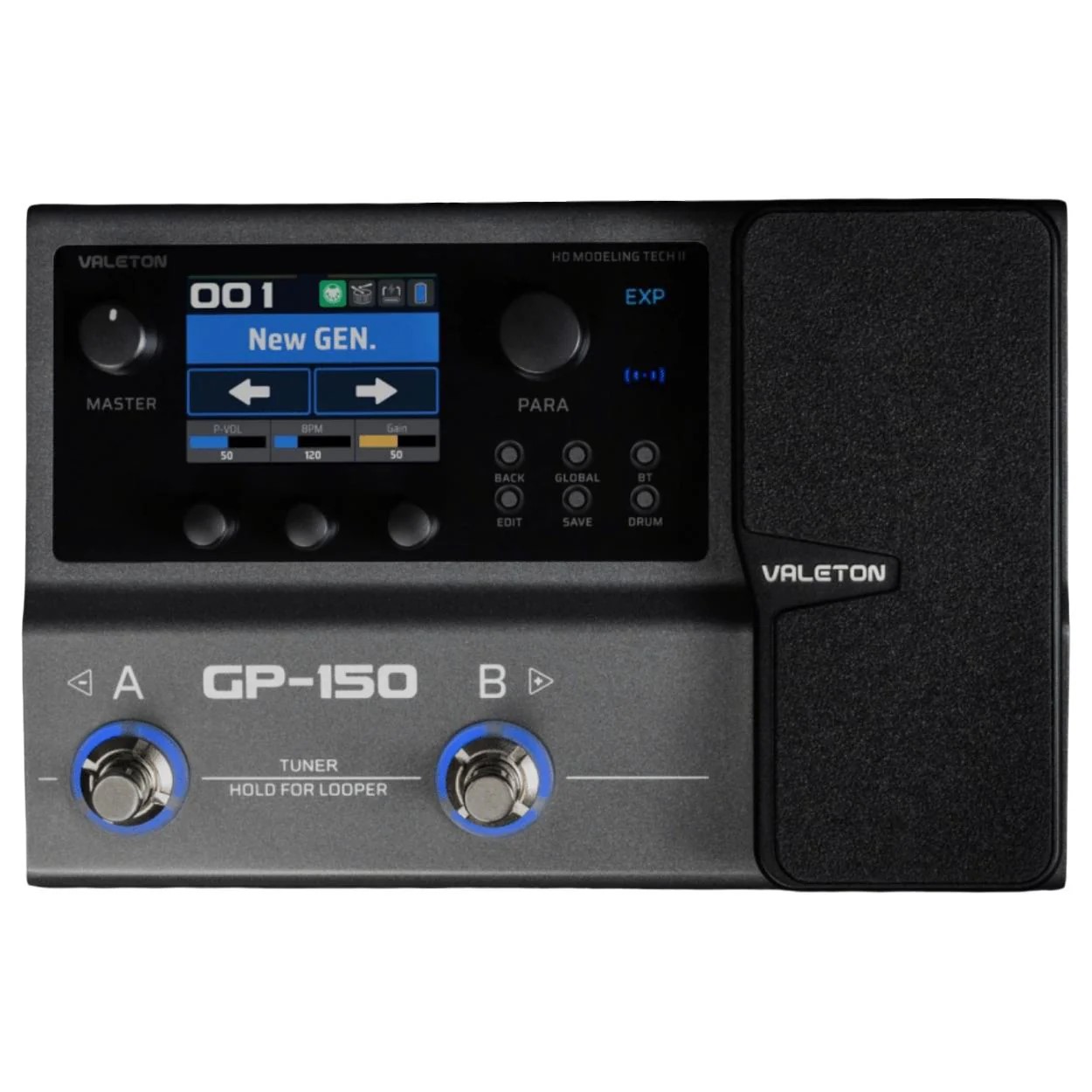 pedal-guitar-valeton-gp150--amp-modeller--ir-loader